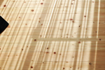 桧床板材 施工事例（品番：AH-20）突板集成框材  ひのき  等級：節有（生節 埋木） 木表天然オイルワックス塗装仕上げ EM加工 サイズ：長さ1920mm（6尺）ｘ巾108mmｘ厚み15mm 16枚入/ケース/3.32平米入/1坪入 明るい陽ざし