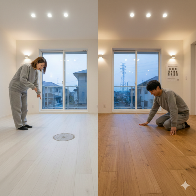 合板フローリングと無垢フローリングの比較