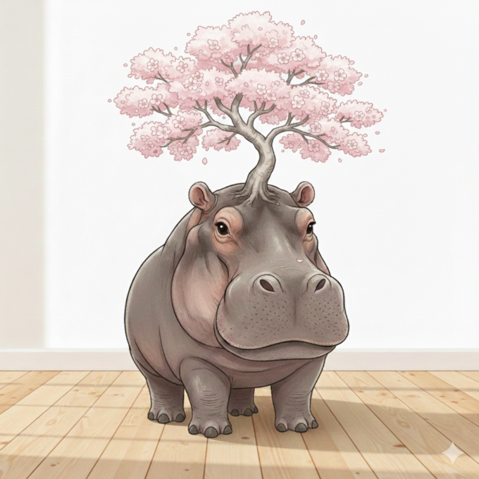 カバザクラのイメージイラスト