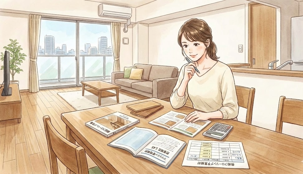 無垢フローリングでリフォームするの予算を算出中