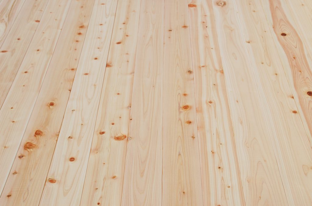 【sk】桧　アウトレット 床フローリング11×65×910 　1.5坪　83枚