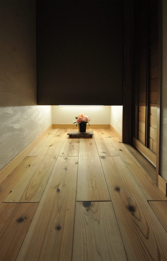 LL45マンション用無垢フローリング 杉150㎜巾 節有 オイル塗装