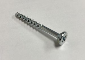 クロメートメッキ造作ビス38mmフレキ付き