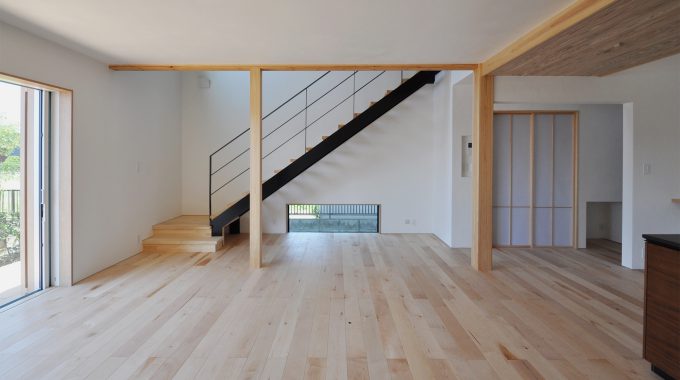 無垢フローリング貼り方デザイン すだれ貼り