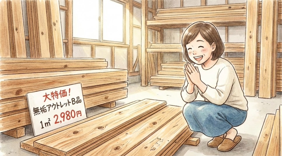 無垢フローリングアウトレット