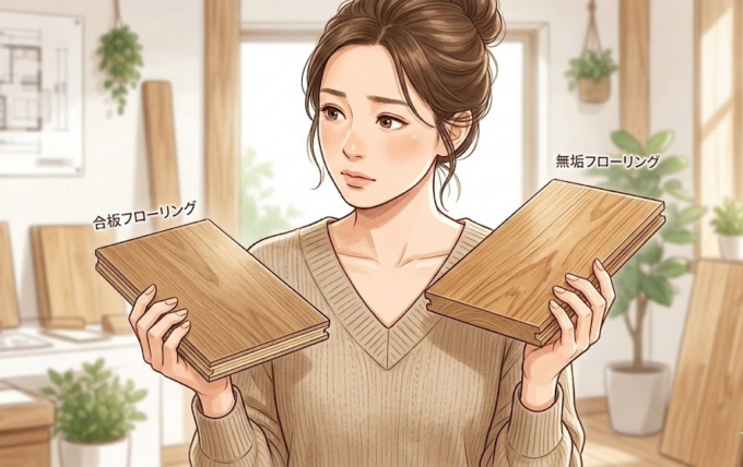 無垢フローリングと合板フローリングの価格で悩む
