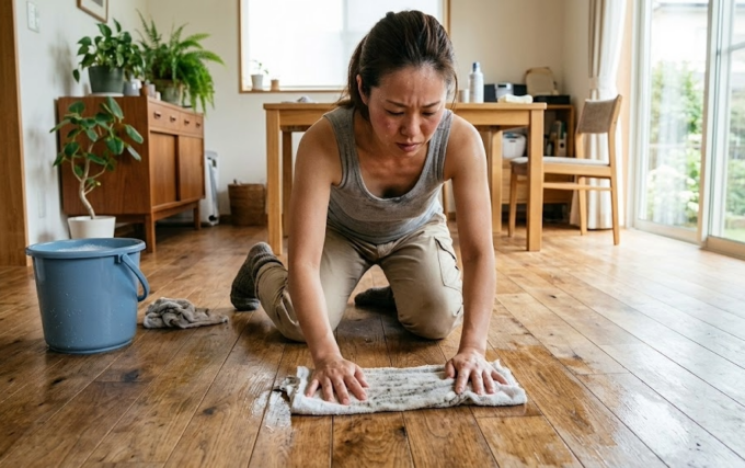 無垢フローリングのメンテナンスが大変