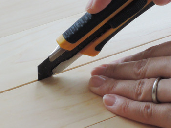 賃貸用無垢フローリングdiyマット 施工中