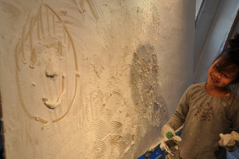 スイス本漆喰カルクウォール塗り壁体験会