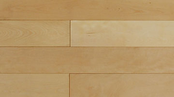広葉樹のシベリアンバーチ（カバノキ）無垢フローリングはウレタン塗装やオイル塗装やSSGガラス塗装が施せる床暖房対応無垢床材です。
