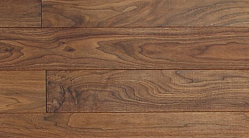 広葉樹銘木で床暖房対応の幅広ブラックウォールナットフローリングはオイル塗装、ウレタン塗装、SSGガラス塗装品です。